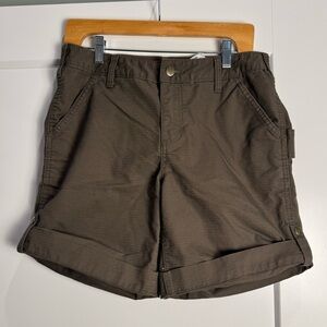 Carhartt Original Fit Smithville Short Women's roll tab sides safari
